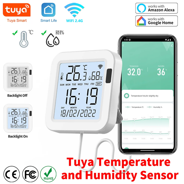 Tuya WiFi Smart Temp & Humidity Sensor