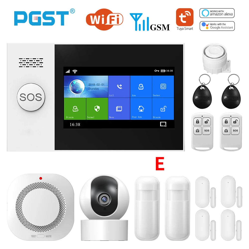 PGST PG-107 Tuya Wireless Home Alarm System