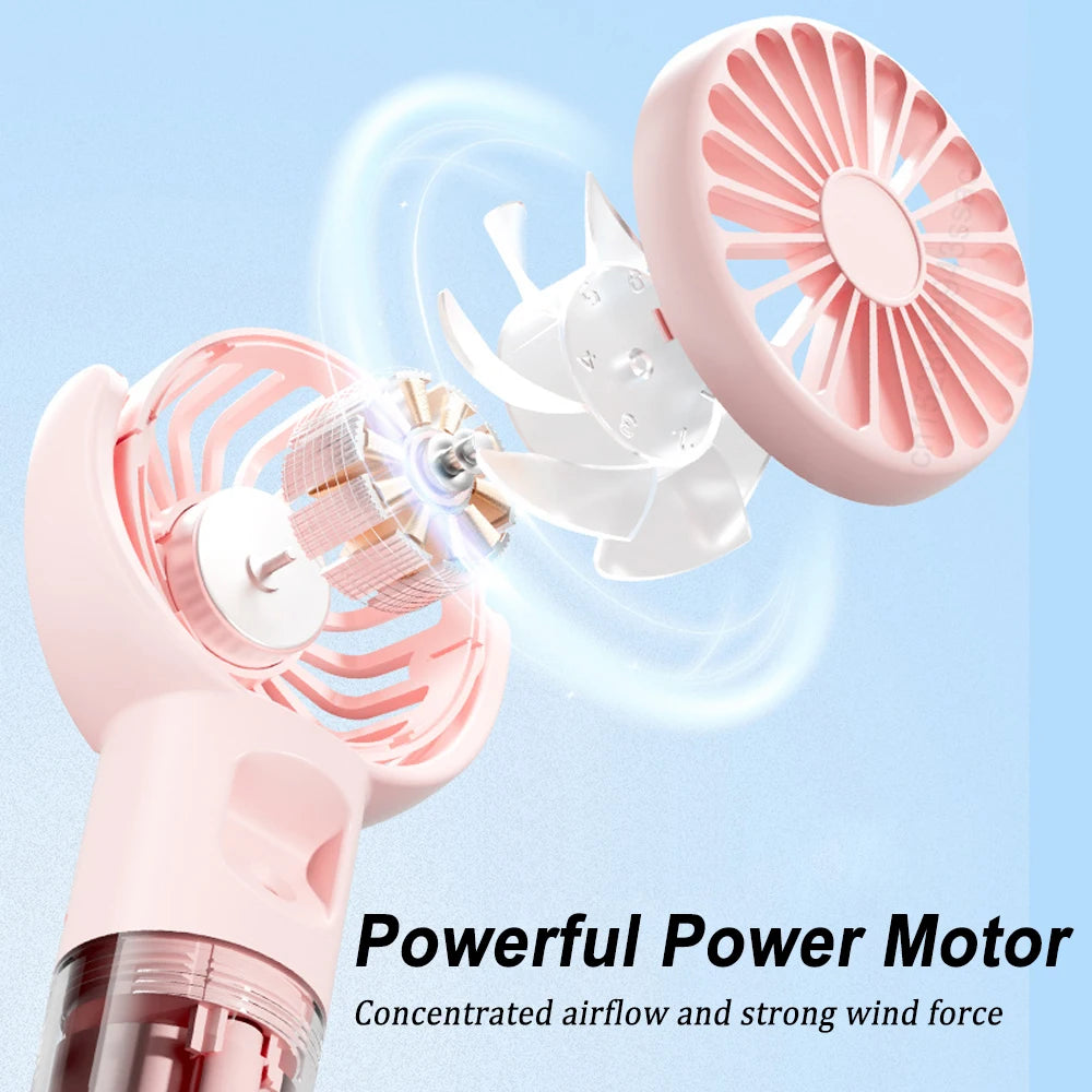 2025 Neck Hanging USB Fan with Humidifier