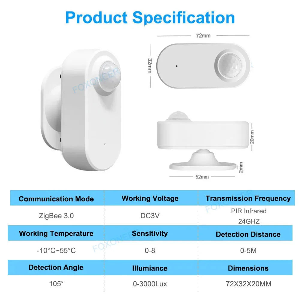 Zigbee Smart PIR Presence Detector