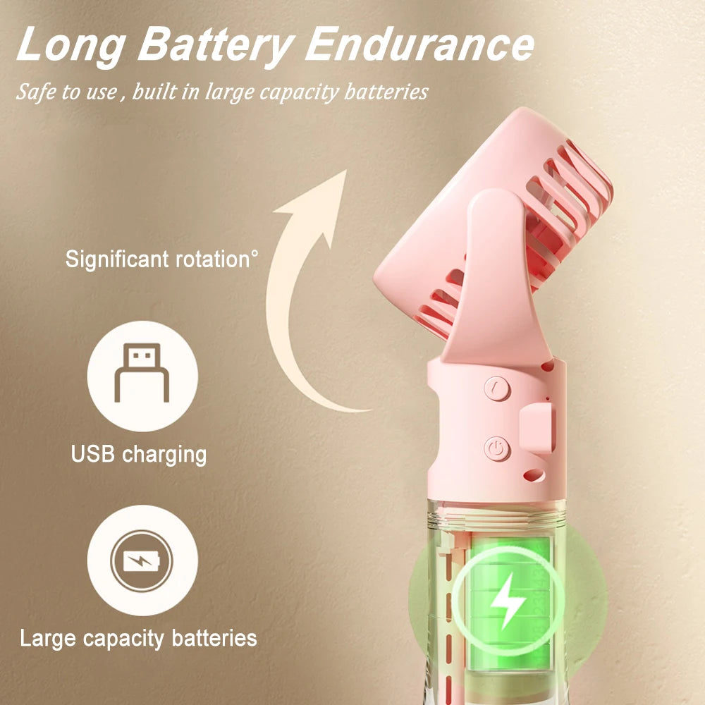 2025 Neck Hanging USB Fan with Humidifier
