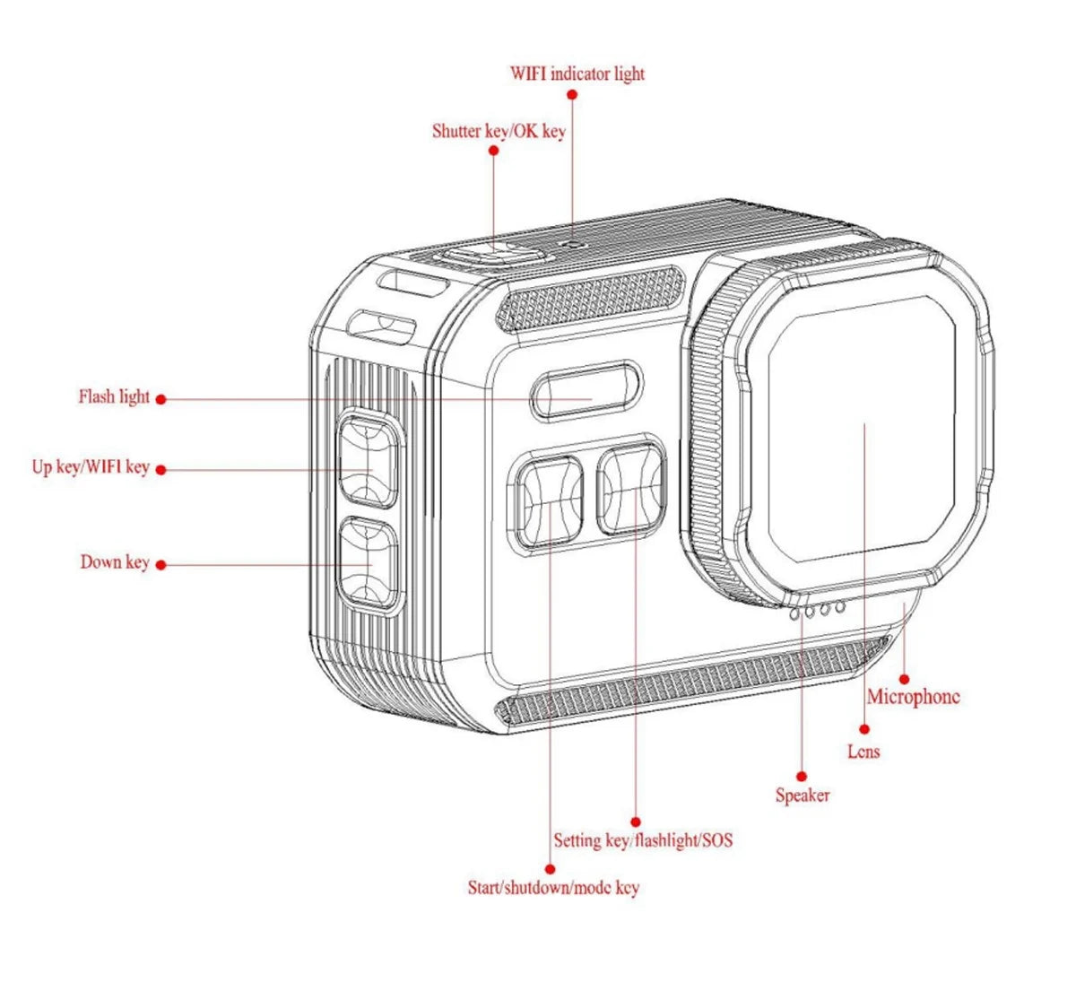 4K Waterproof Action Camera with Remote