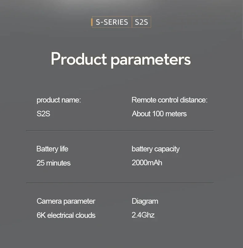 S2S Mini 8K Camera Drone