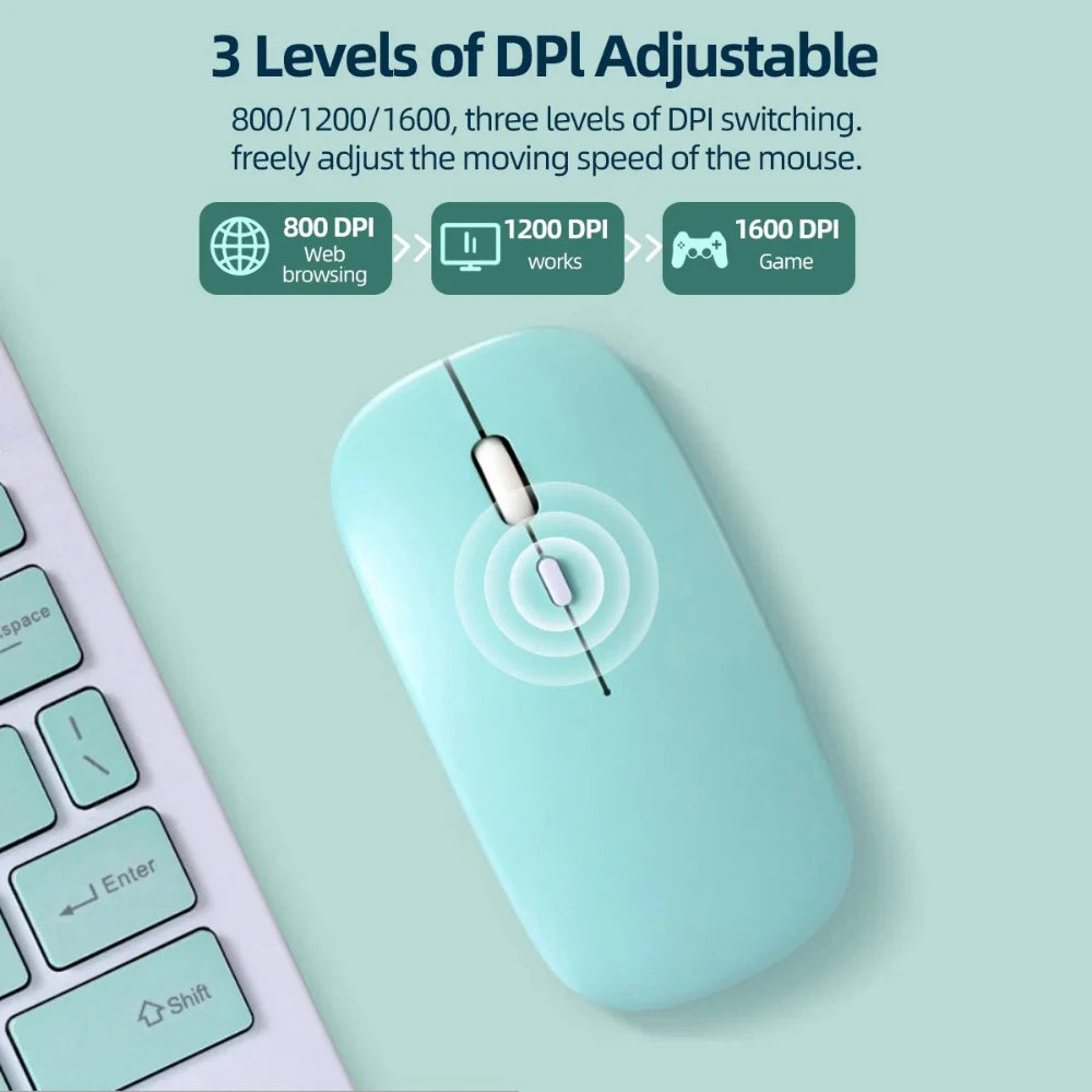 Silent Bluetooth Wireless Mouse