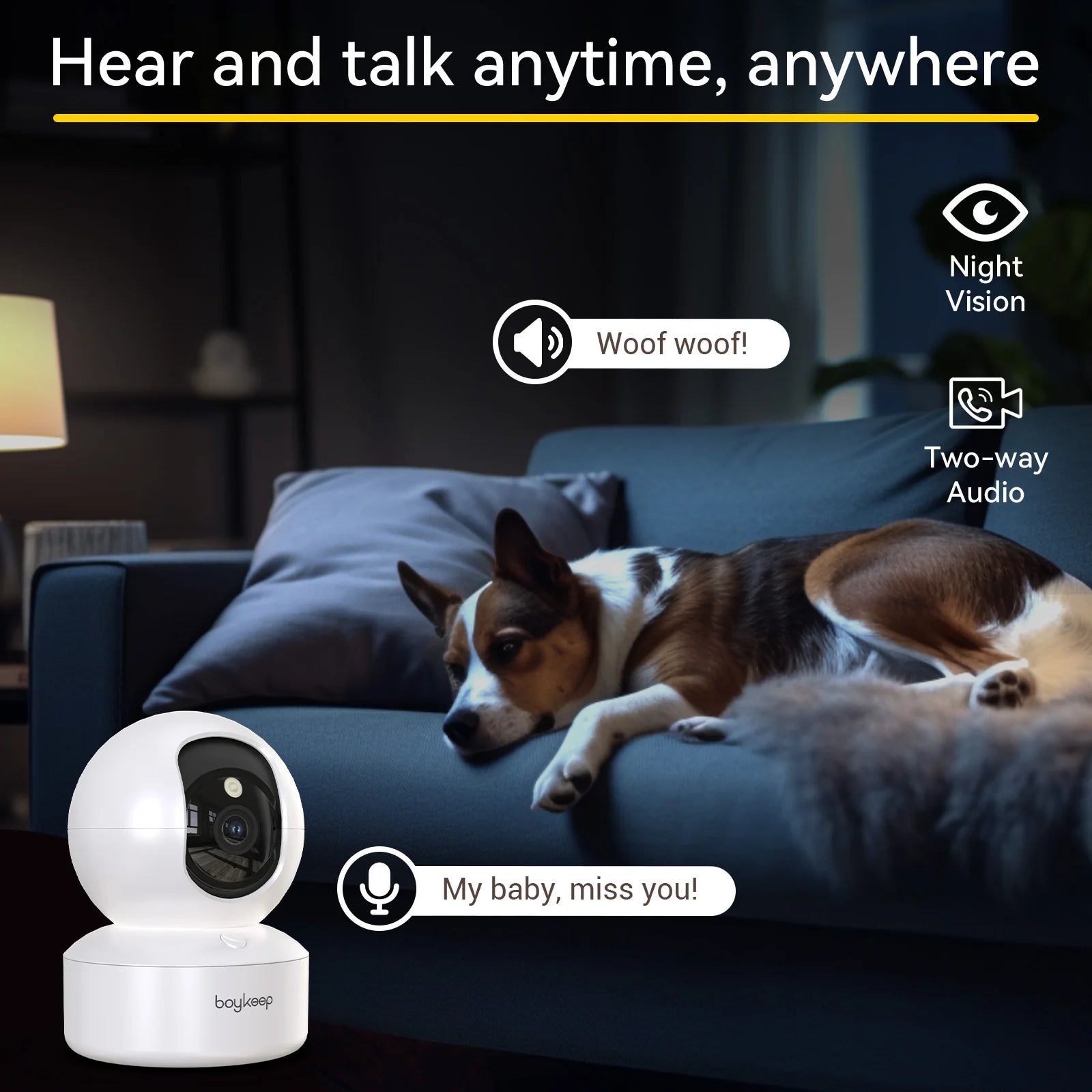BoyKeep 2K Smart Indoor Camera K30