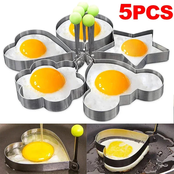 Stainless Steel Heart-Shaped Egg & Pancake Mold