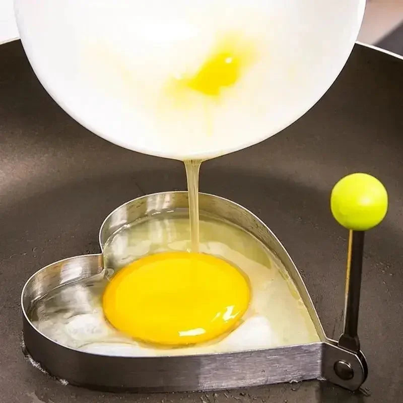 Stainless Steel Heart-Shaped Egg & Pancake Mold