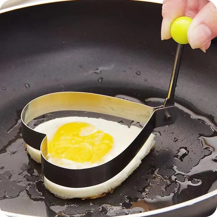 Stainless Steel Heart-Shaped Egg & Pancake Mold