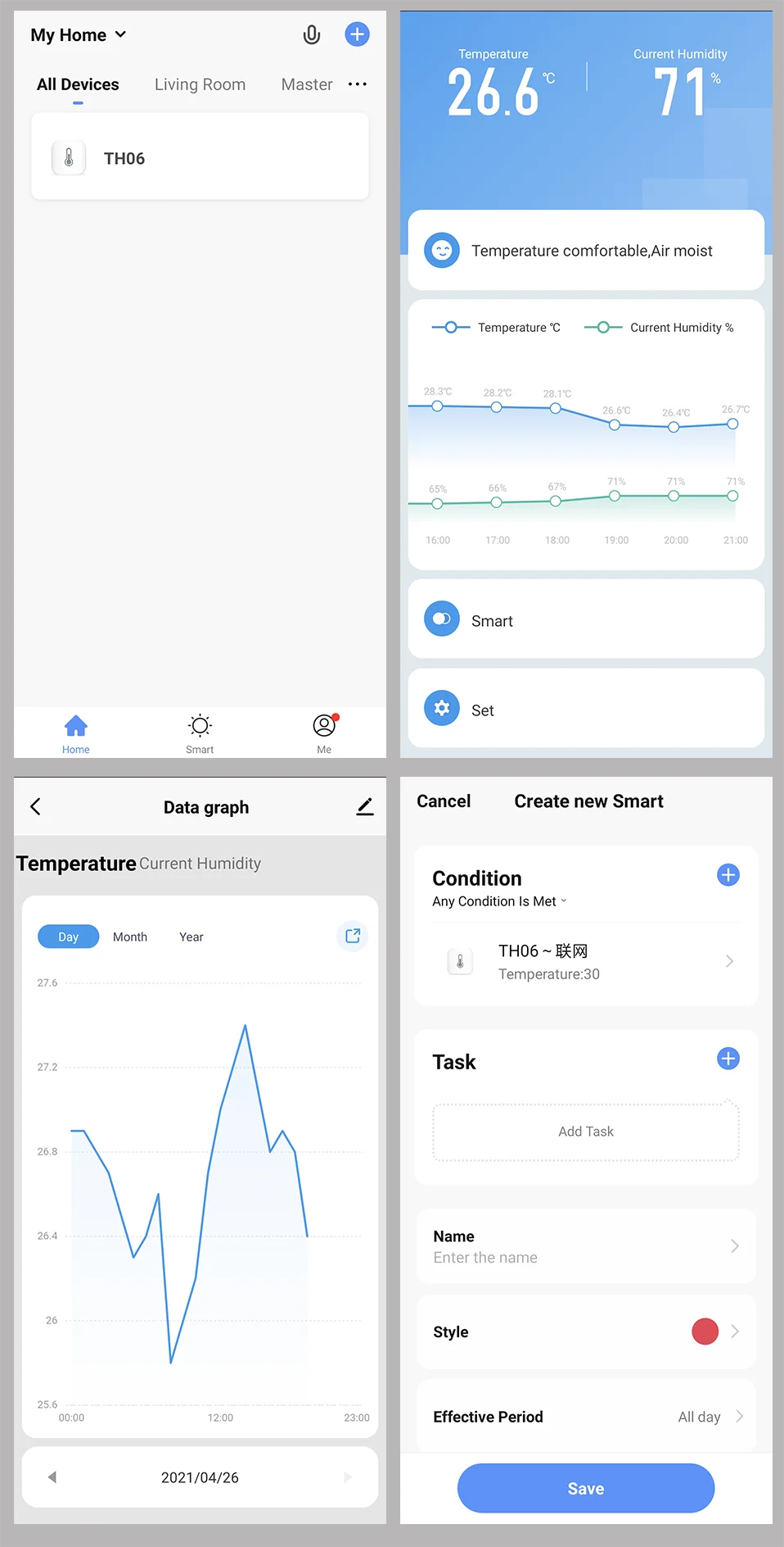 Tuya WiFi Smart Temp & Humidity Sensor