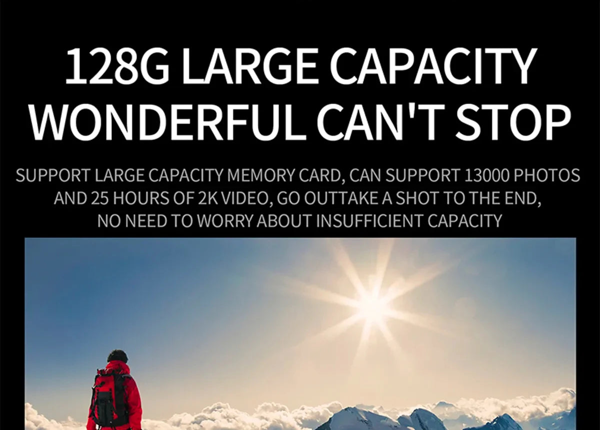 4K Waterproof Action Camera with Remote