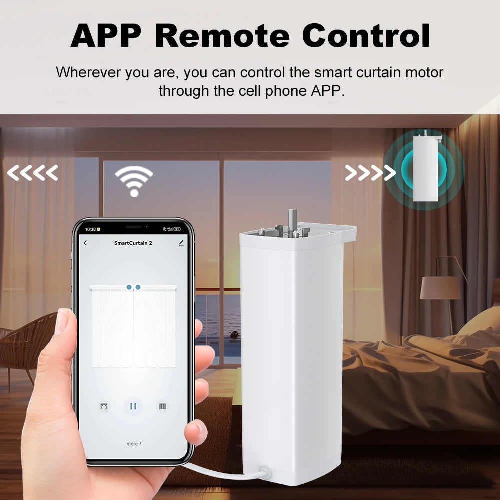 Tuya 155mm Zigbee/WiFi Curtain Motor