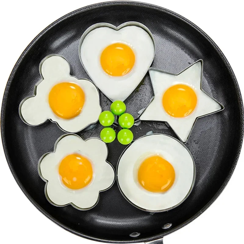 Stainless Steel Heart-Shaped Egg & Pancake Mold