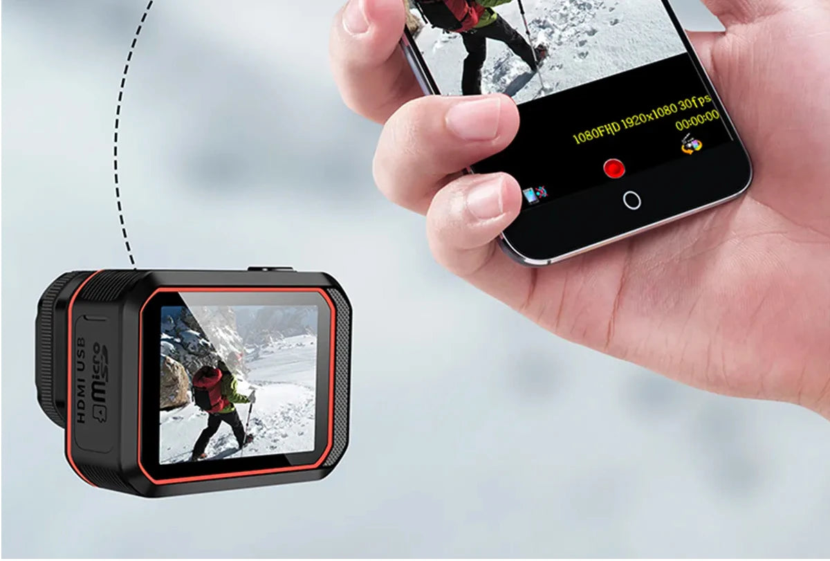 4K Waterproof Action Camera with Remote