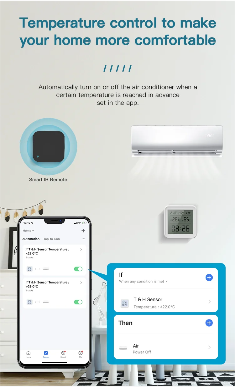 Tuya WiFi Temperature & Humidity Sensor