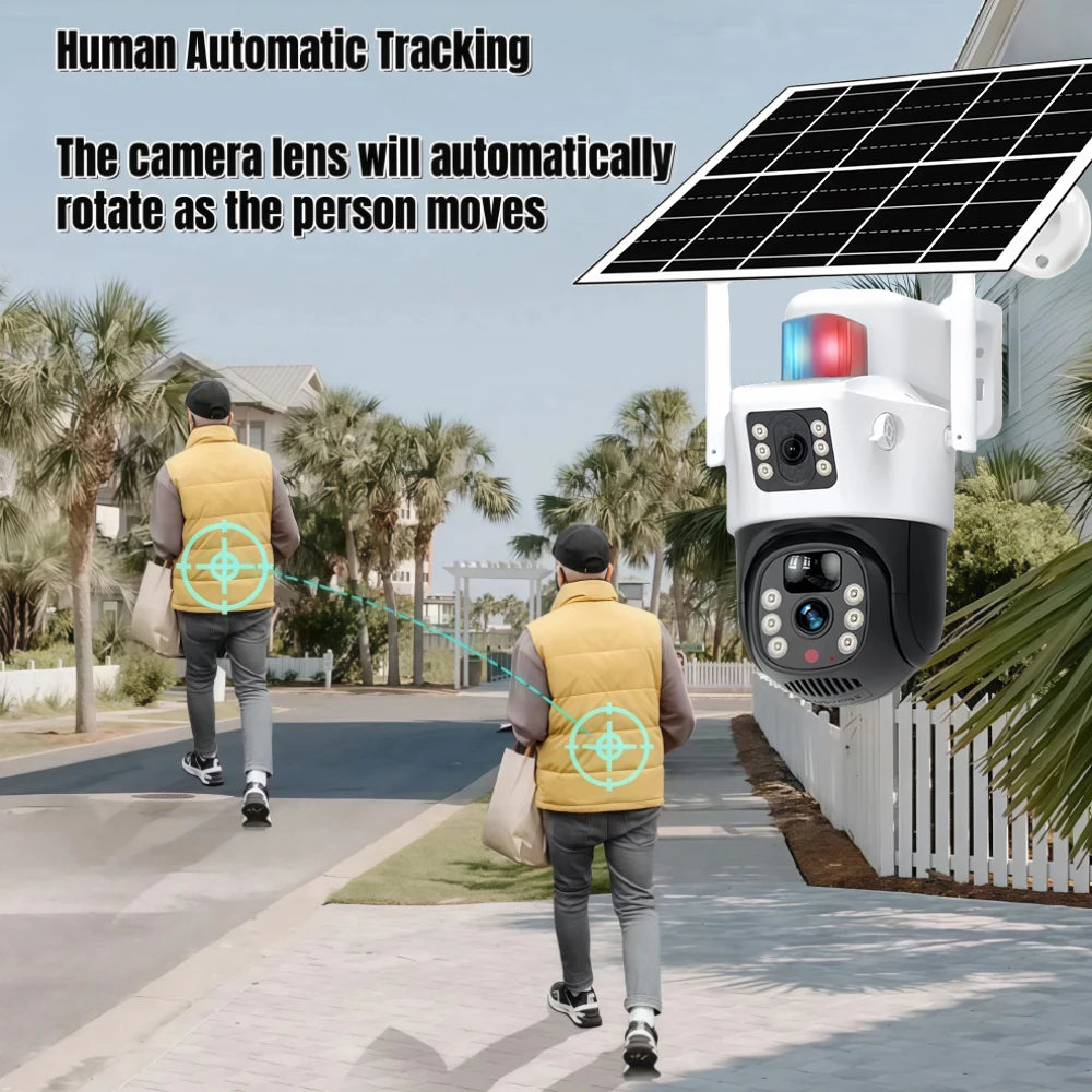 8MP 4K 4G Solar Security Camera