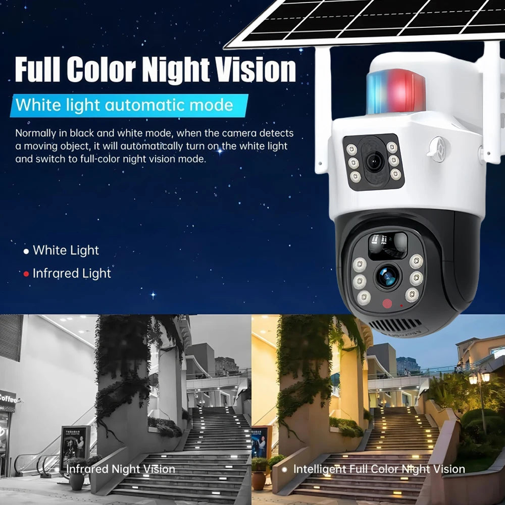 8MP 4K 4G Solar Security Camera