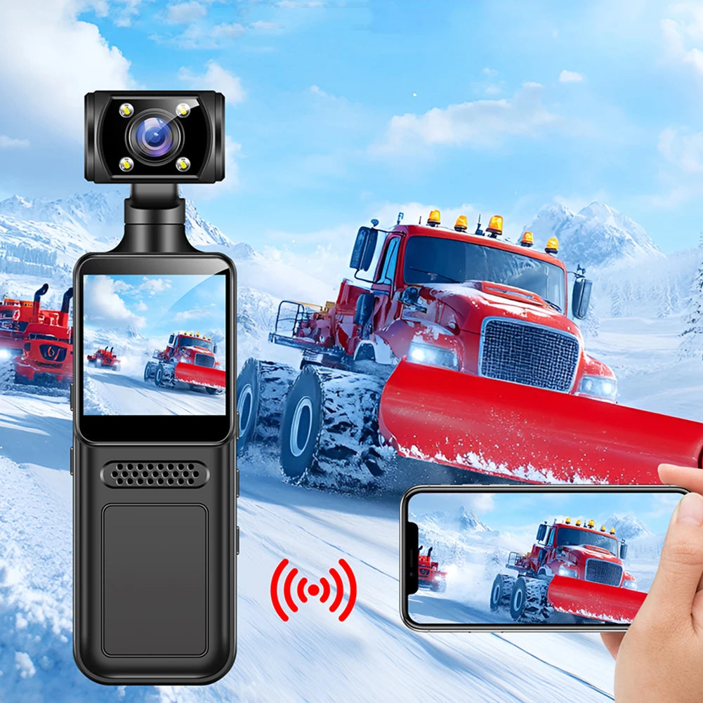 4K Wearable Body Camera with Night Vision