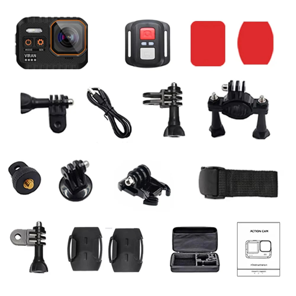 4K Waterproof Action Camera with Remote