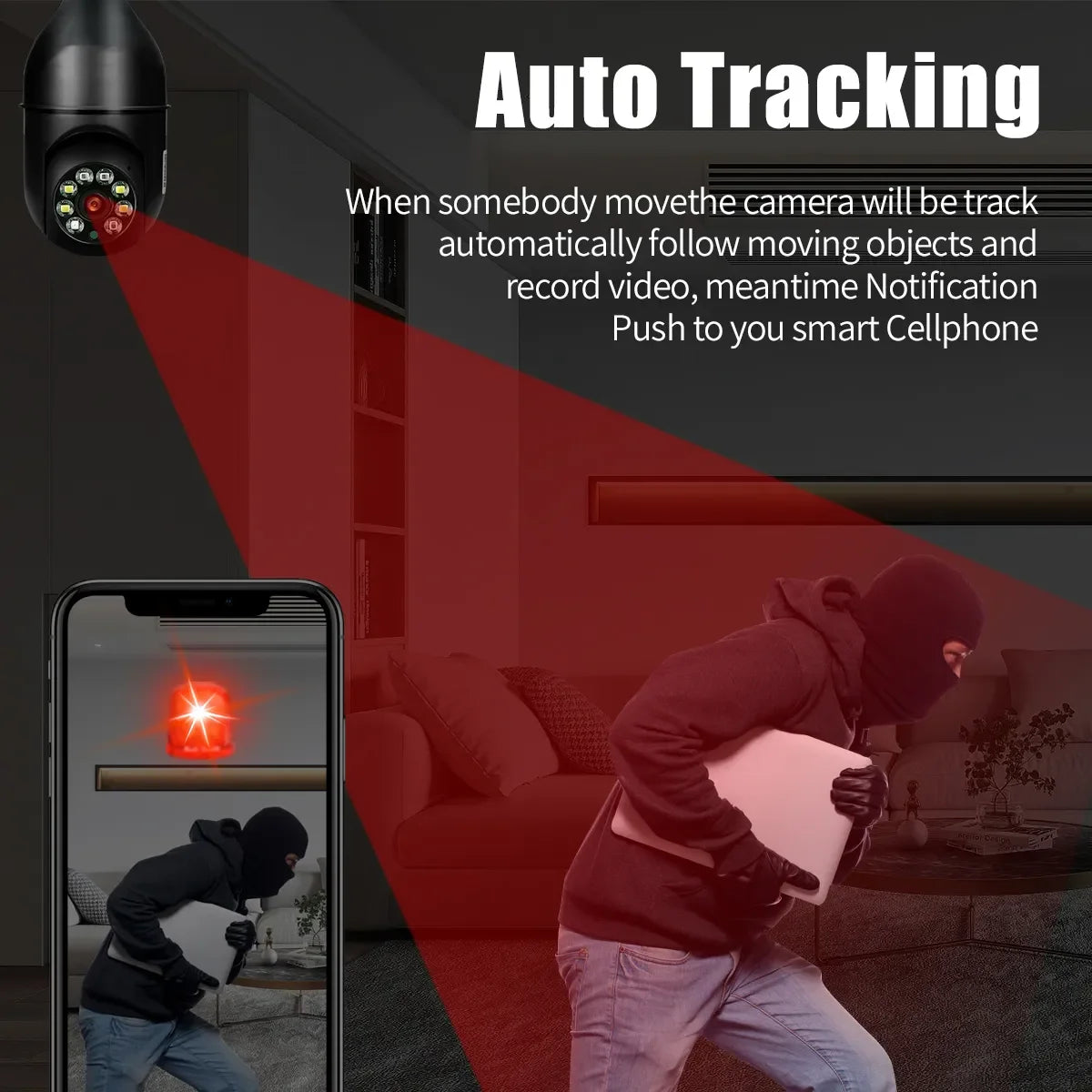 Tuya 5MP E27 Bulb Security Camera