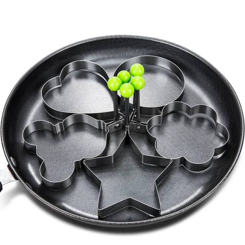Stainless Steel Heart-Shaped Egg & Pancake Mold