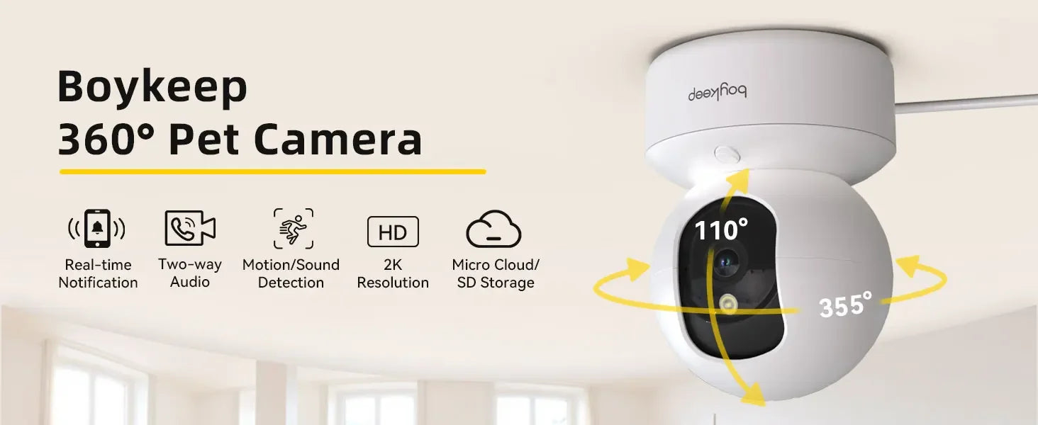 BoyKeep 2K Smart Indoor Camera K30