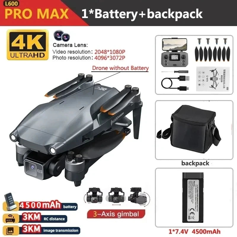 L600 Pro Max 4K GPS Drone