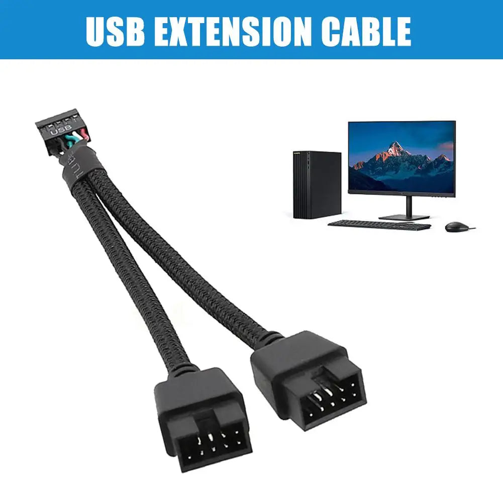 12cm USB 9-Pin Motherboard Extension Cable