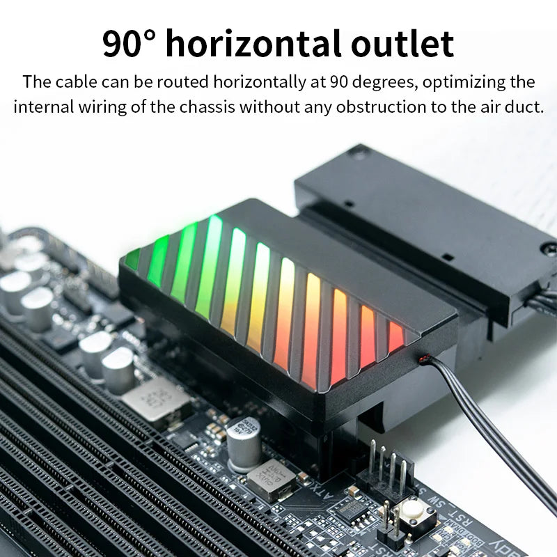 Teucer ATX 24Pin 90° ARGB Power Connector Adapter