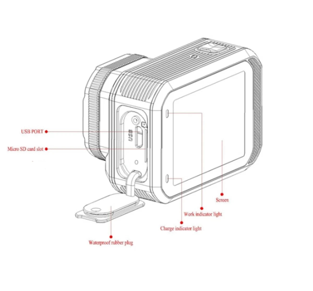 4K Waterproof Action Camera with Remote