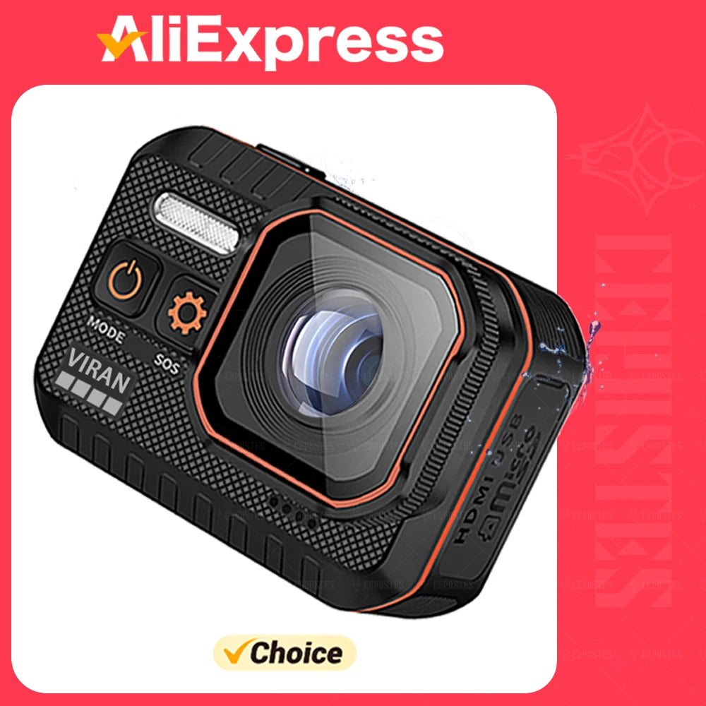 4K Waterproof Action Camera with Remote