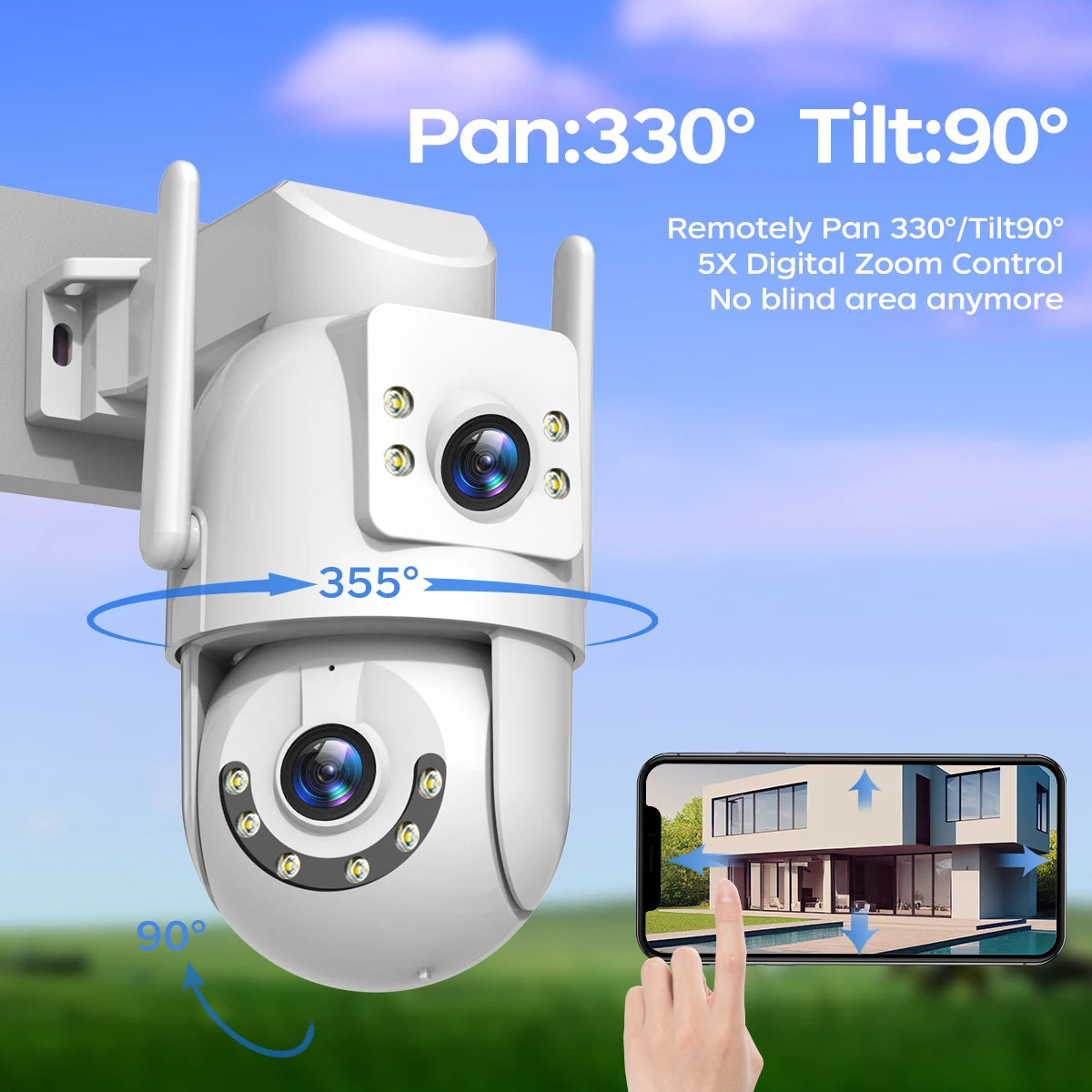 Jooan 4K 8MP WiFi PTZ Outdoor Camera