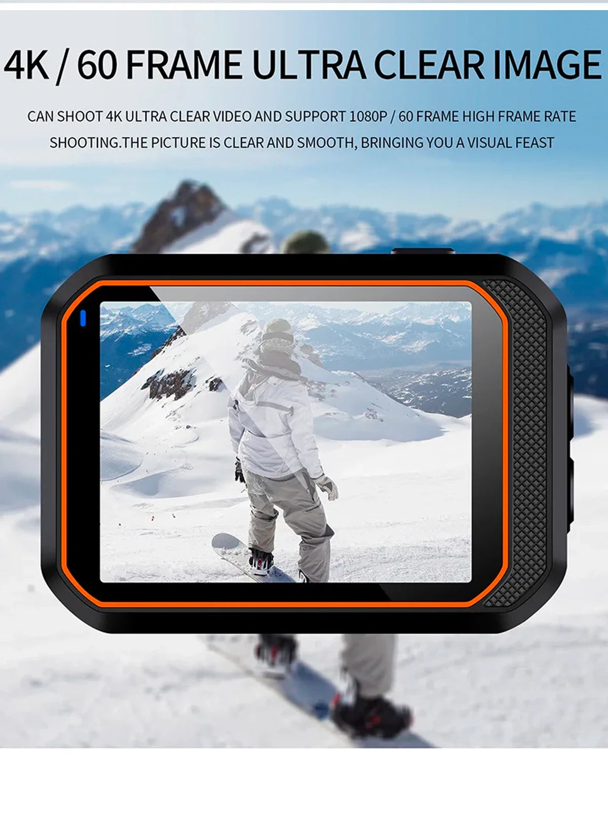 4K Waterproof Action Camera with Remote