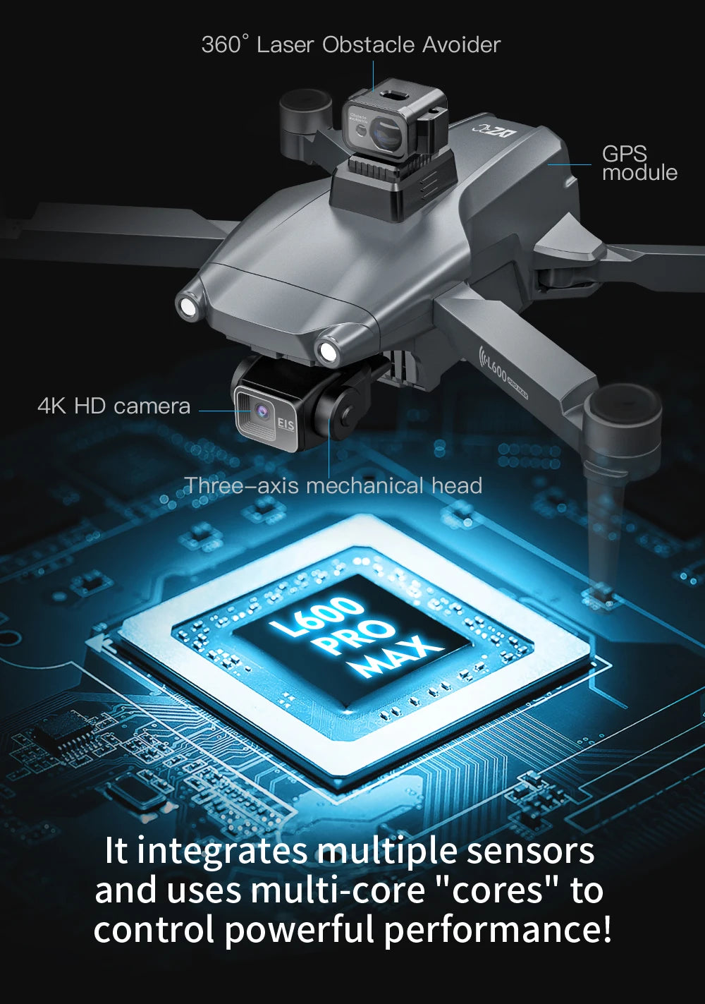 L600 Pro Max 4K GPS Drone