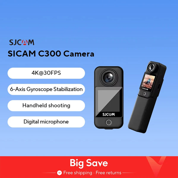SJCAM C300 4K Pocket Action Camera