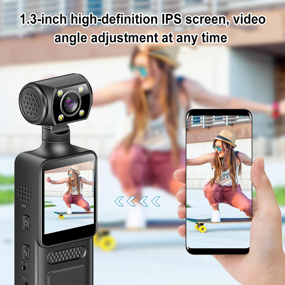 4K Wearable Body Camera with Night Vision