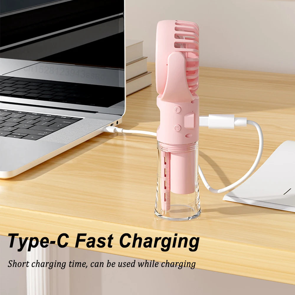 2025 Neck Hanging USB Fan with Humidifier