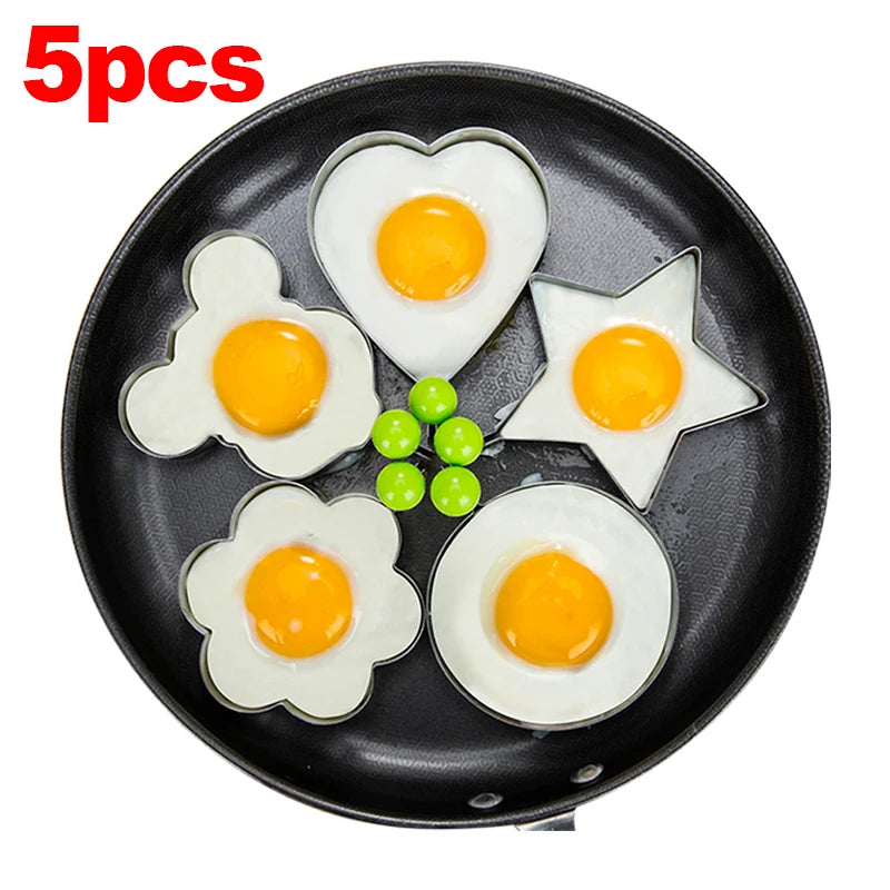 Stainless Steel Heart-Shaped Egg & Pancake Mold