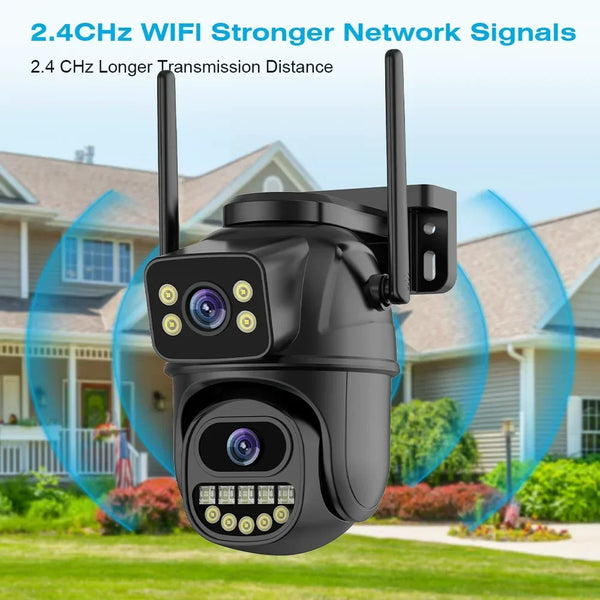 4K 8MP Dual Lens WiFi PTZ Camera
