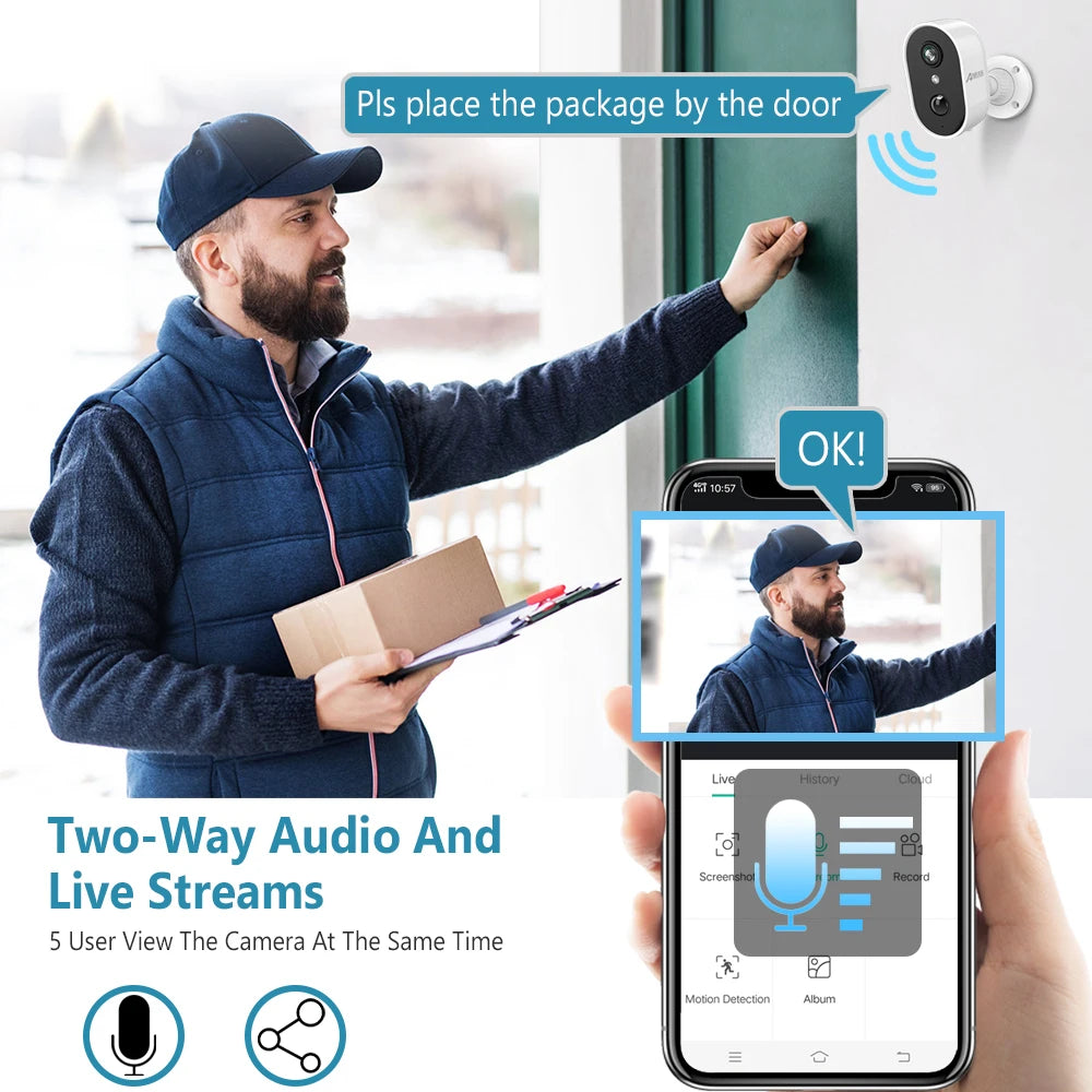 ANRAN 2K Wireless Security Camera