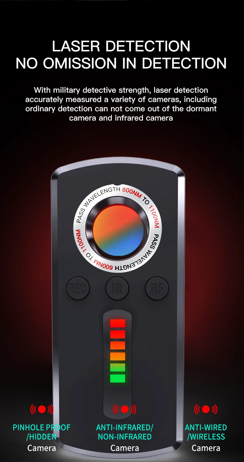 Hidden Camera & Spy Detector – Professional Anti-Spy Gadget