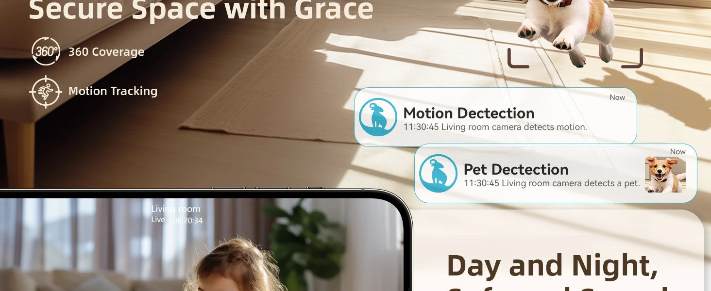 Blurams 2K 360° Indoor WiFi Camera