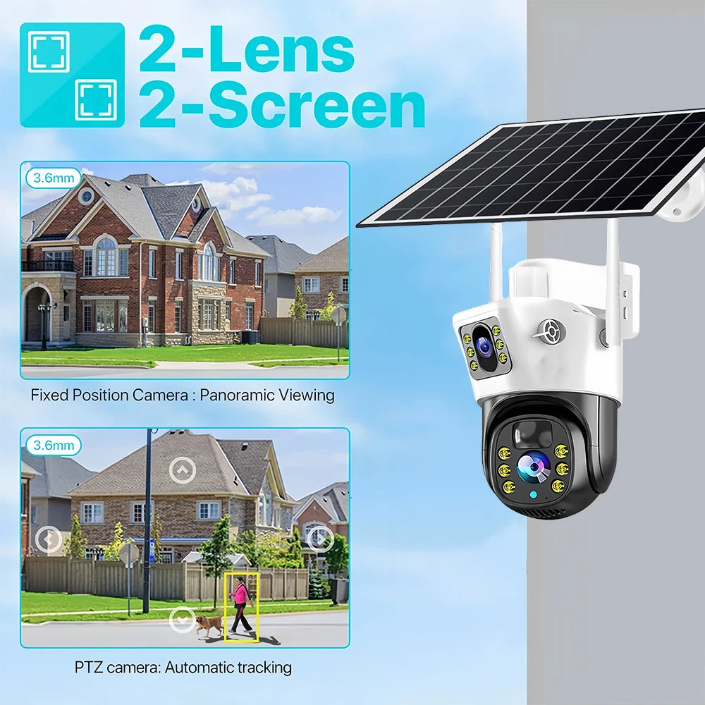 8MP 4K 4G Solar Security Camera