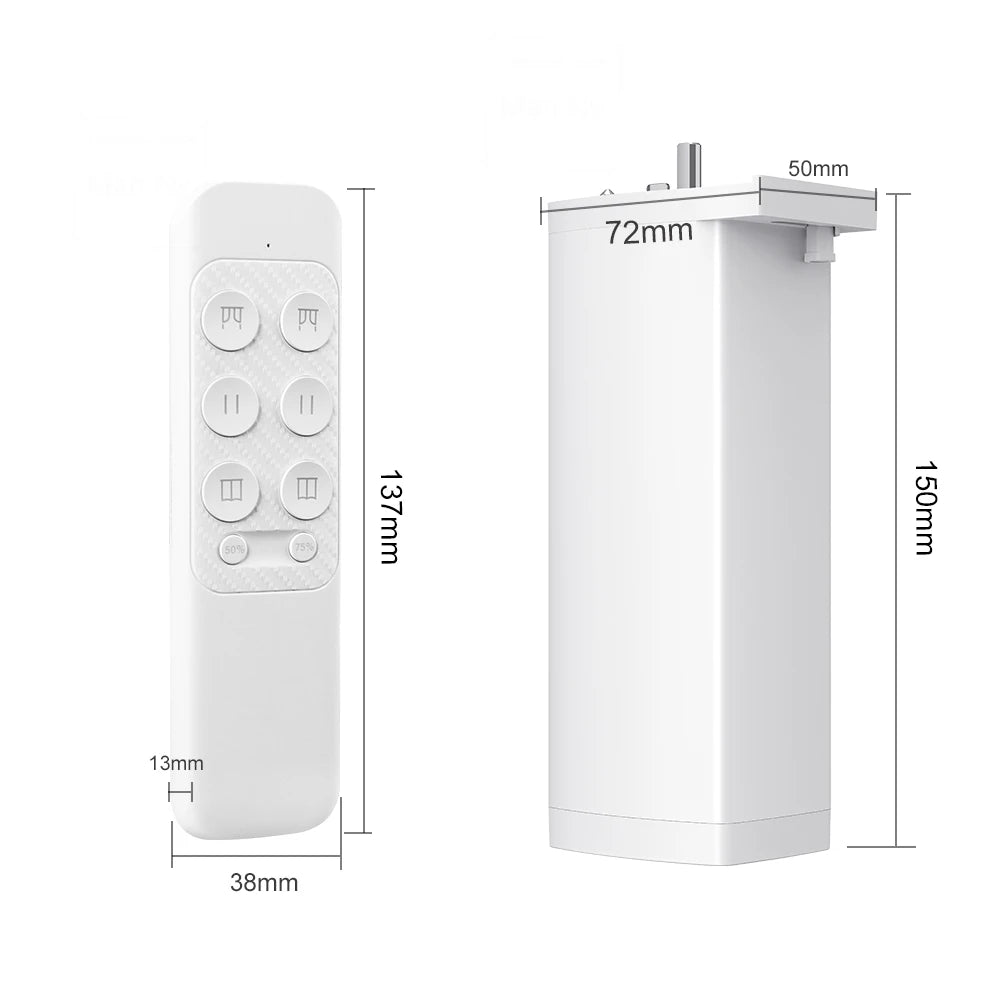 Tuya 155mm Zigbee/WiFi Curtain Motor