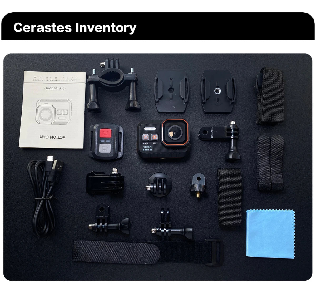 4K Waterproof Action Camera with Remote