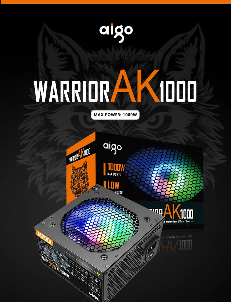 Aigo AK RGB Gaming PC Power Supply