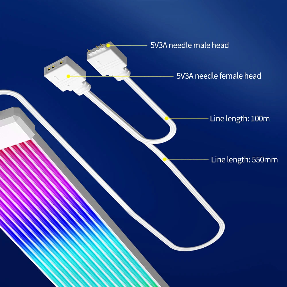 Flexible RGB LED Strip for PC PSU & GPU
