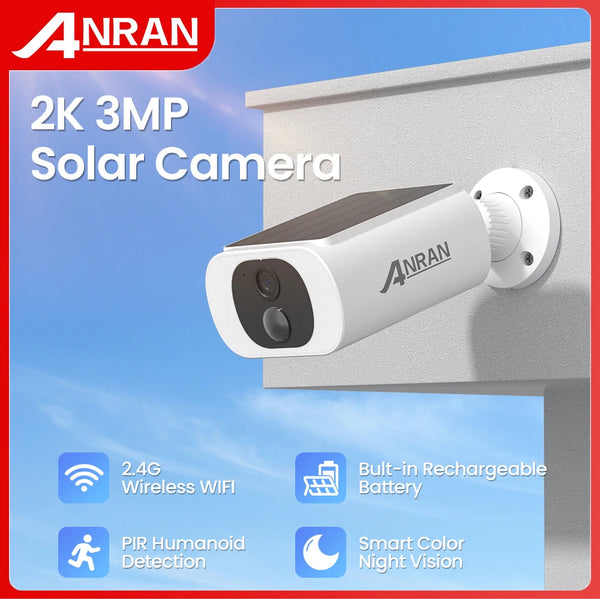ANRAN 3MP Solar WiFi Security Camera