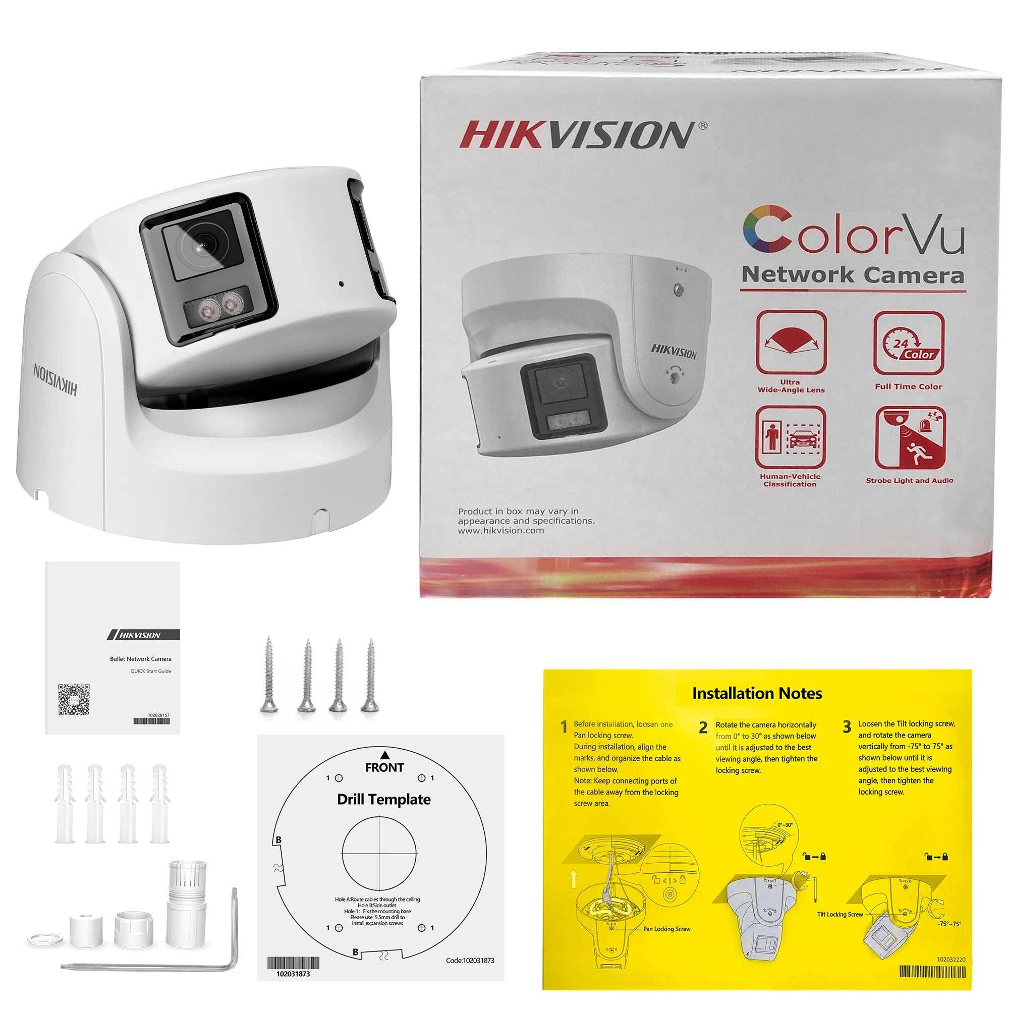Hikvision 8MP ColorVu Panoramic Turret Camera