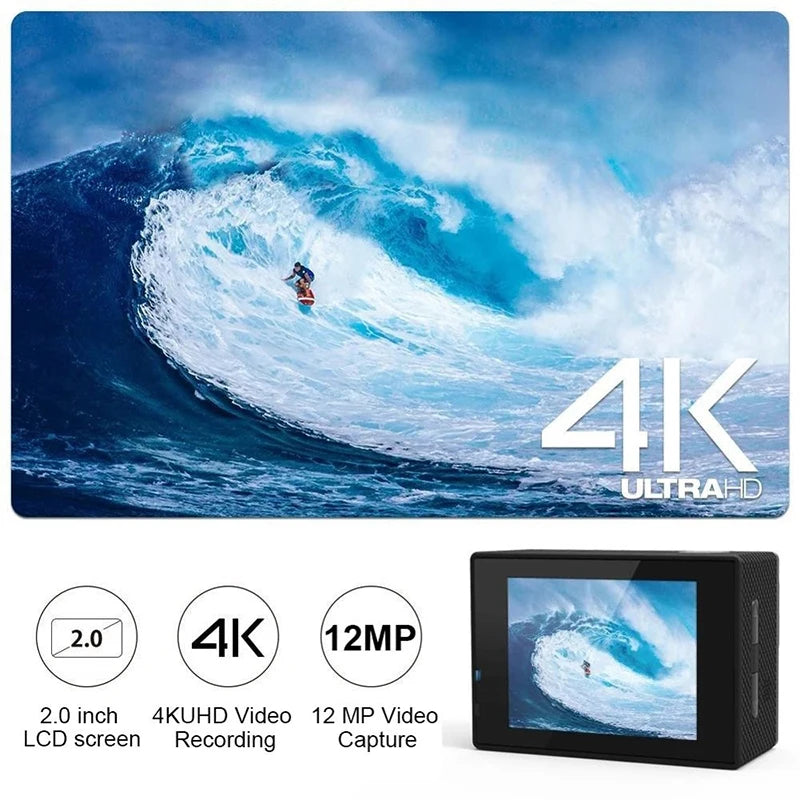 4K Waterproof Sports Action Camera