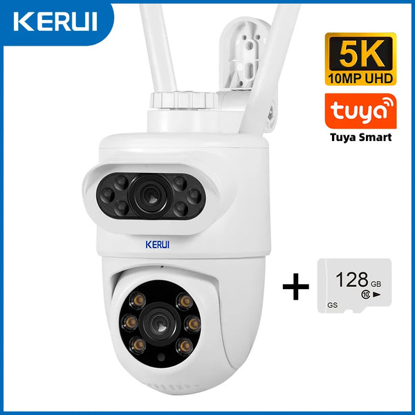 KERUI 10MP 5K Dual Lens WiFi PTZ Camera